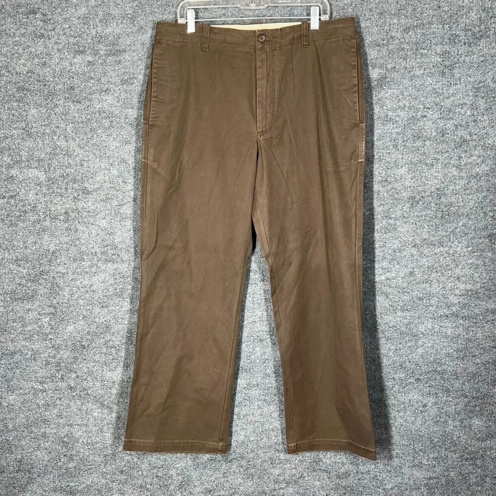 Vintage Banana Republic Pants Mens 35x30 Brown Relaxed Straight Leg Work Casual